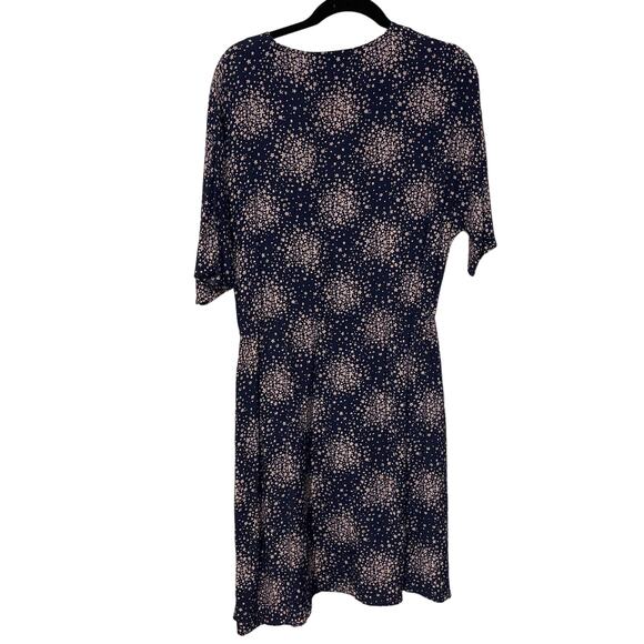 Boden Navy Pink Truro A-Line V Neck Floral Dress Size 8 - Picture 3 of 5